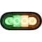 Buyers Products 6 Inch LED Oval Strobe Light with Amber/Green LEDs and Clear Lens SL62AG - alternate 2
